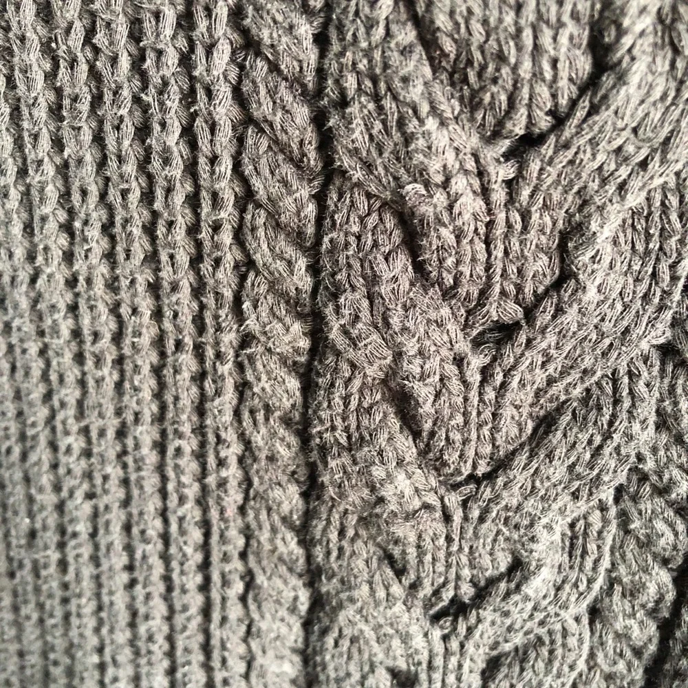 Lululemon Bring The Cozy Sweater Black Cotton Cable Knit Turtleneck